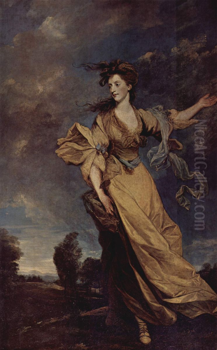 Lady Jane Tollemache (1750-1802), Lady John Halliday Oil Painting by Of Sir Joshua Reynolds