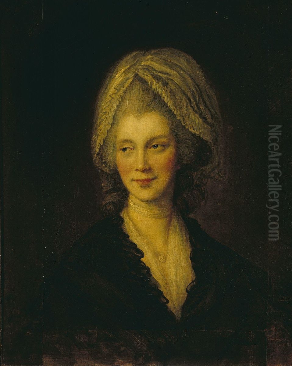 Charlotte of Mecklenburg-Strelitz (1744-1818), Queen Consort of George III Oil Painting by Thomas Gainsborough
