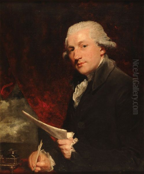 Thomas Tomkins (1743-1816) Oil Painting by Joshua Reynolds