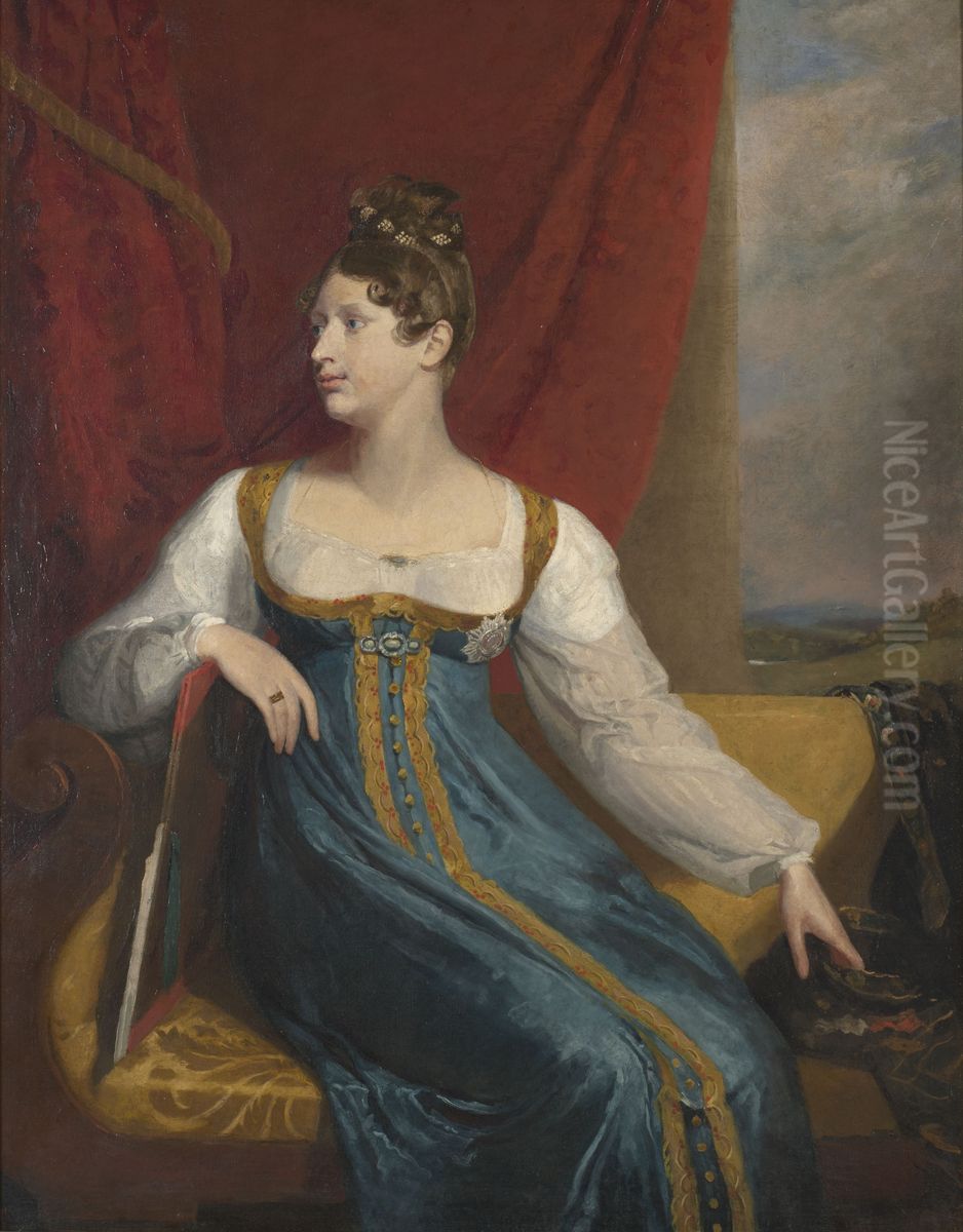 Princess Charlotte Augusta of Wales (1796-1817) Oil Painting by George Dawe
