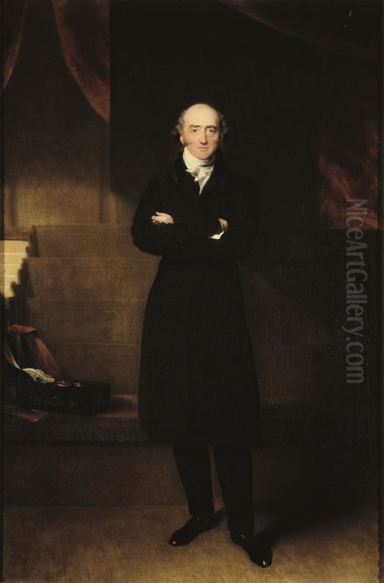 George Canning (1770-1827), Prime Minister Oil Painting by Thomas Lawrence