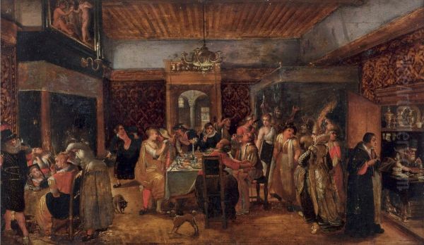The seven deadly sins Oil Painting by Gillis Coignet