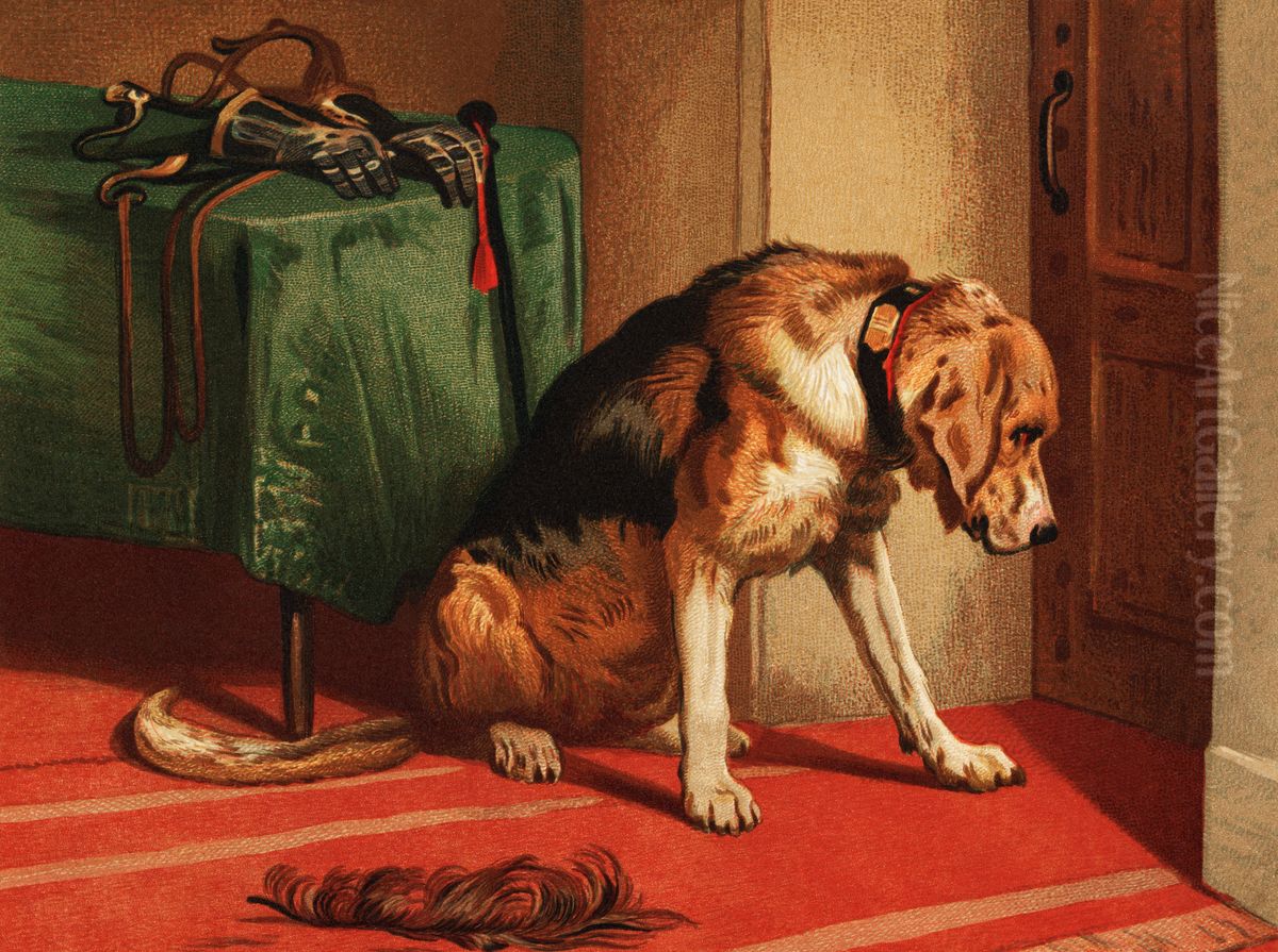 Suspense Oil Painting by Sir Edwin Henry Landseer