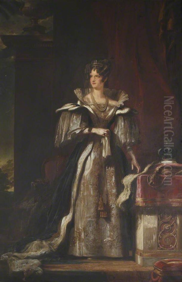 Queen Adelaide (1792-1849) Oil Painting by David Wilkie