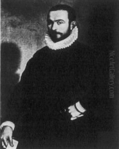 Portrait of a bearded man holding a letter