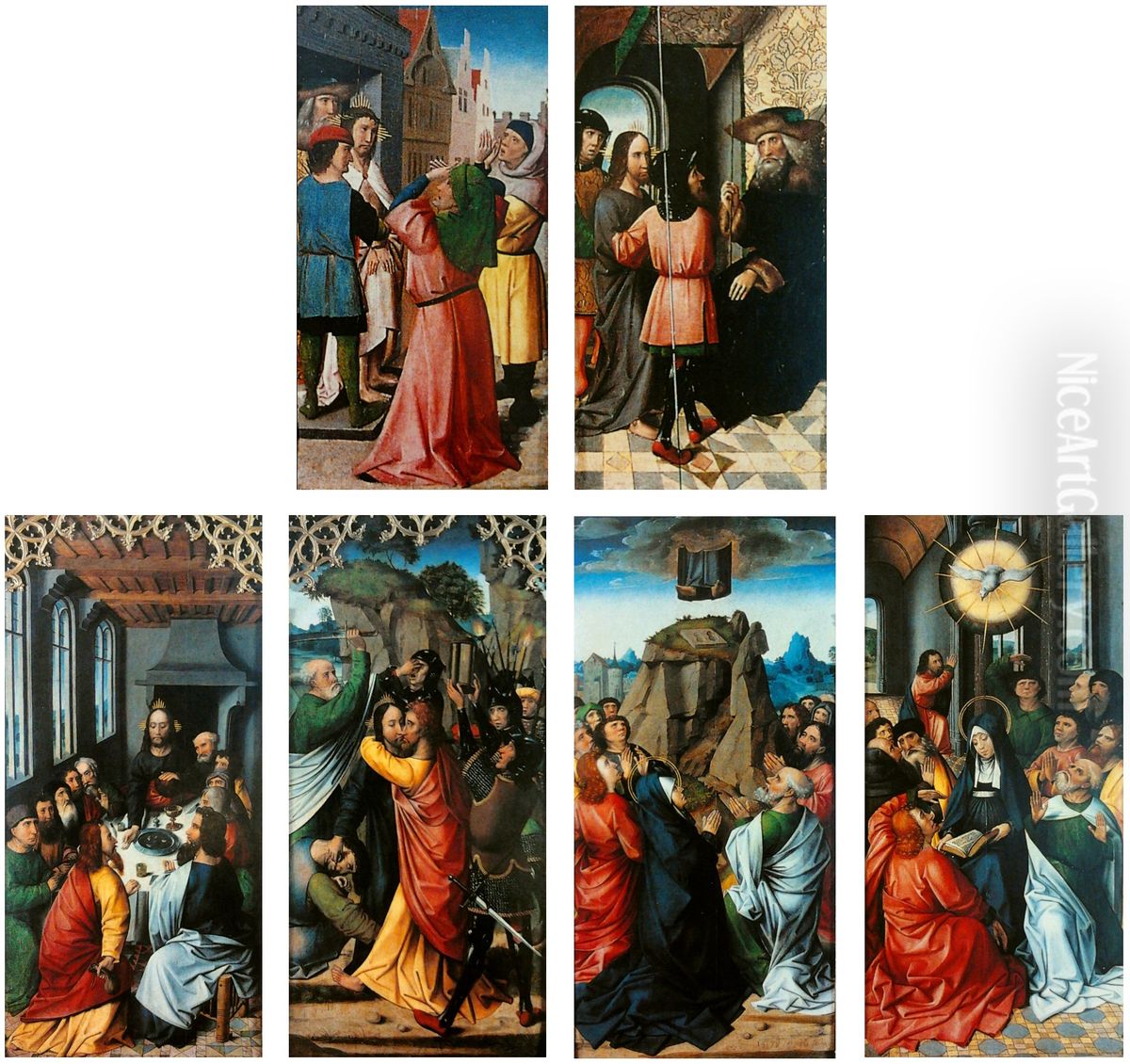 Pruszcz Polyptych. Oil Painting by Colijn de Coter