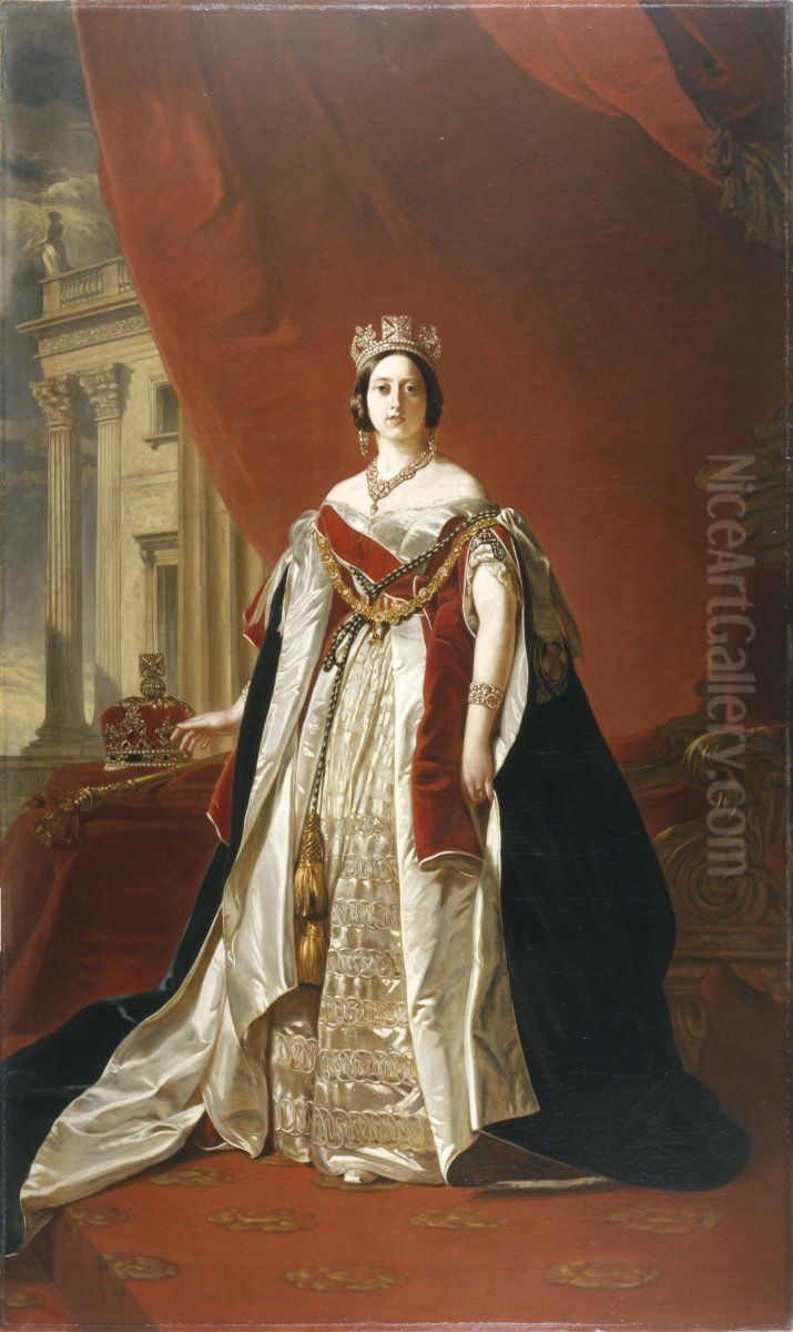 Queen Victoria (1819-1901) Oil Painting by William Corden the Elder