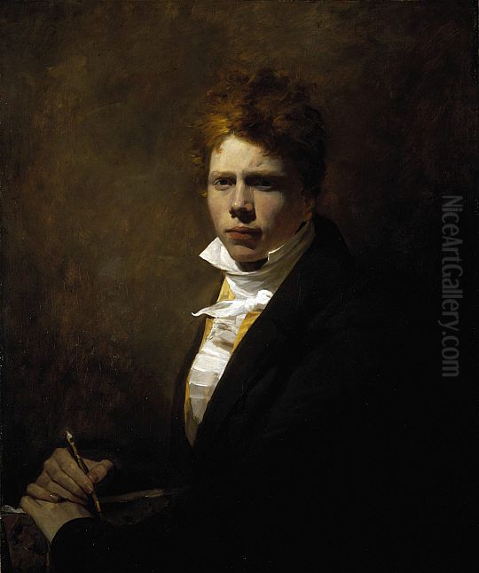 Sir David Wilkie, 1785 - 1841. Artist (Self-portrait) Oil Painting by David Wilkie