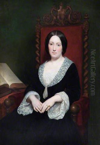 Julie Salis Schwabe (1819-1896) Oil Painting by Ary Scheffer