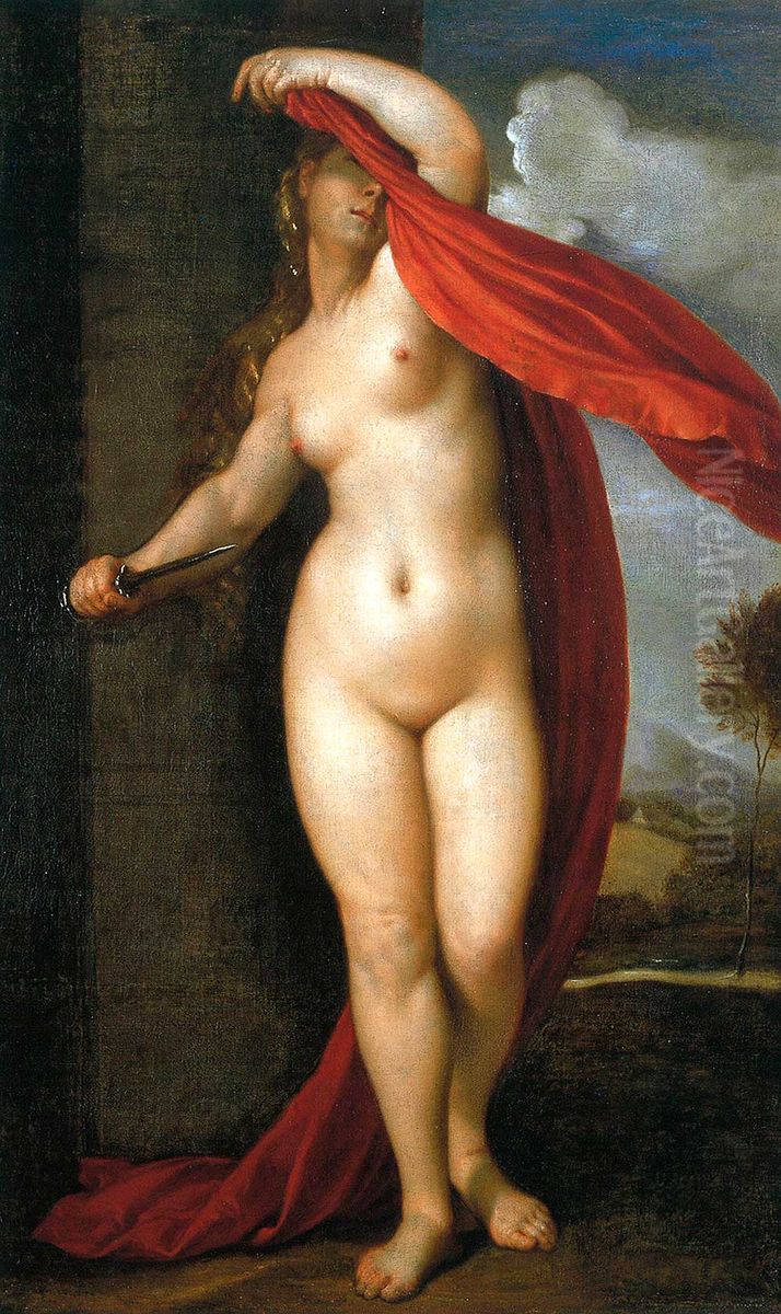 Death of Lucretia. Oil Painting by Titian