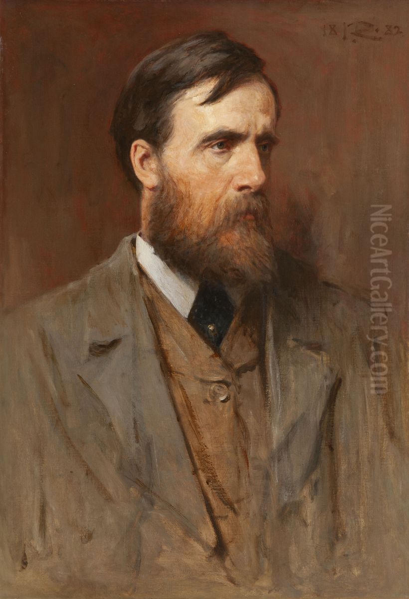 Self Portrait Oil Painting by George, Sir Reid