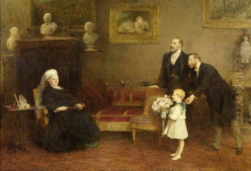 The Four Generations Oil Painting by William Quiller Orchardson