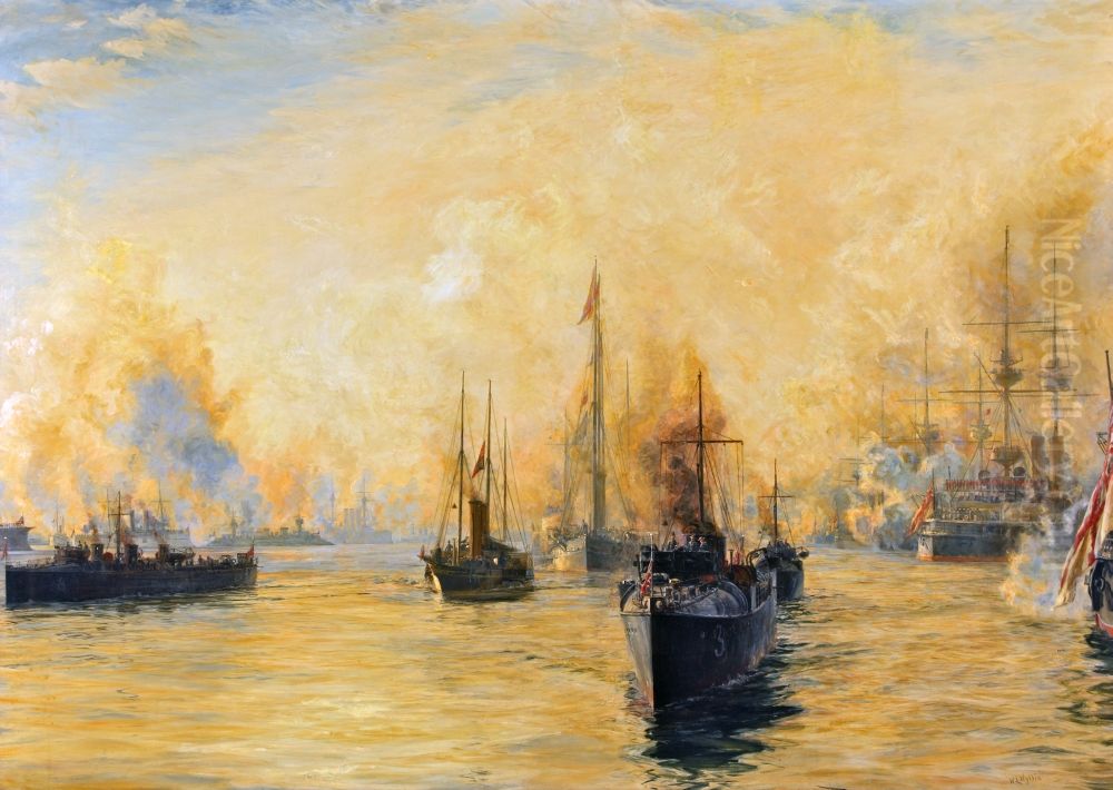 The Passing of a Great Queen Oil Painting by William Lionel Wyllie