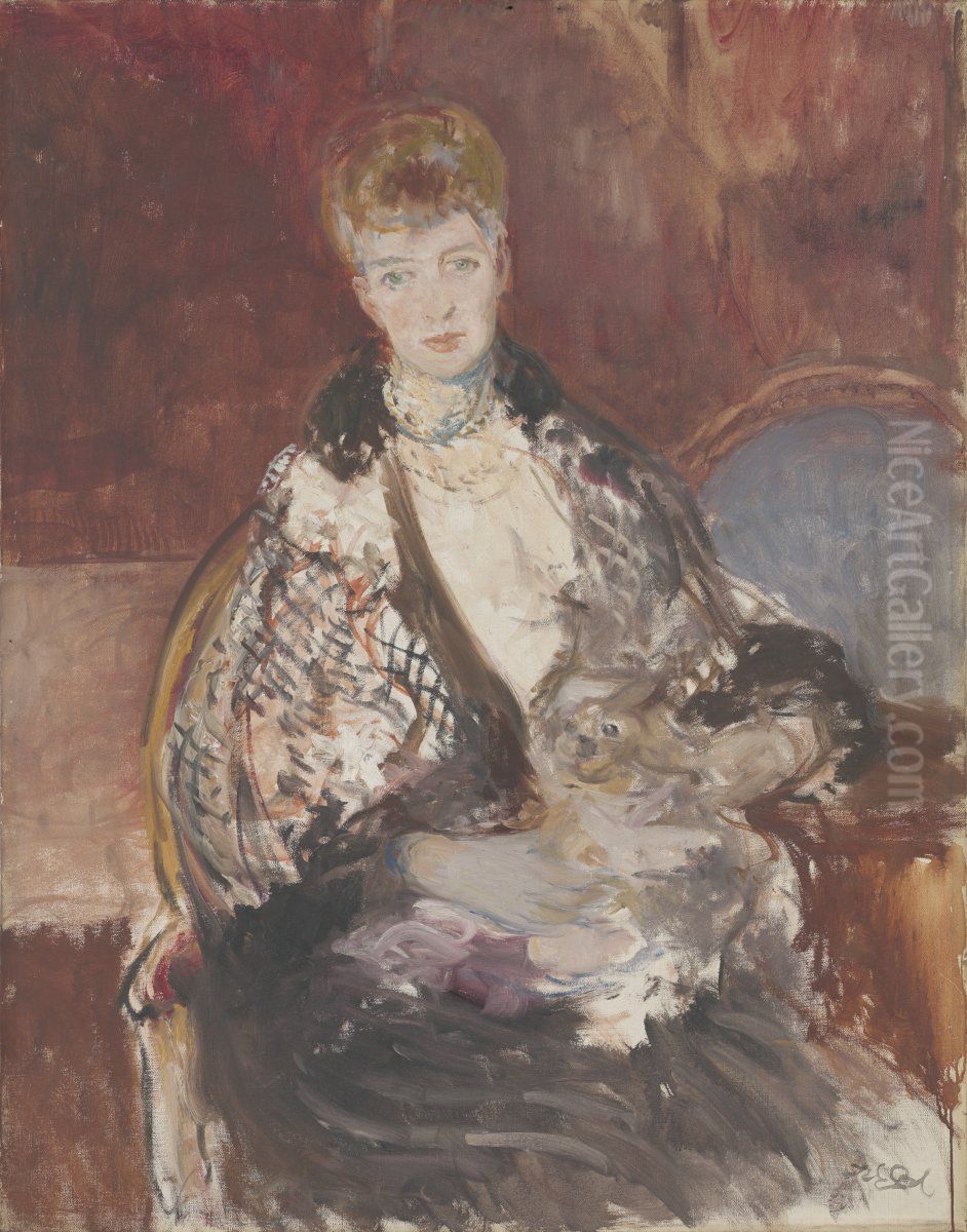 Alexandra of Denmark (1844-1925), Queen Consort of King Edward VII Oil Painting by Jacques-Emile Blanche