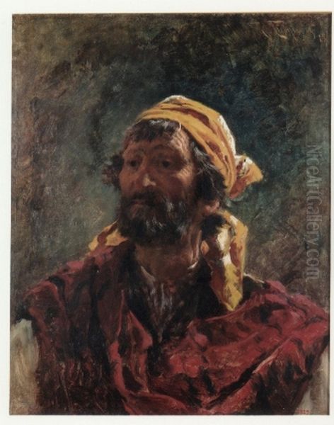 Contadino Oil Painting by Ramon Tusquets Maignon