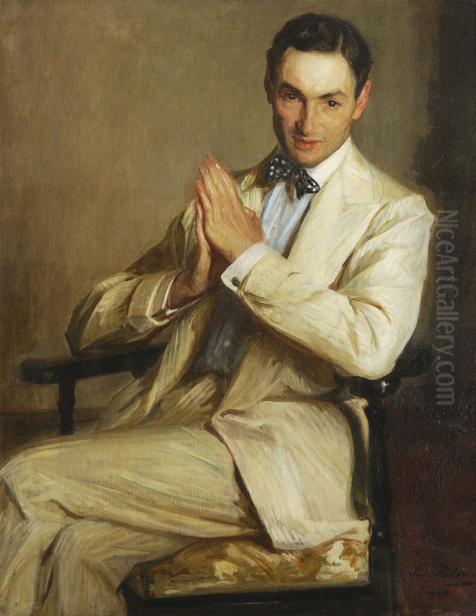 Portrait of Harry Melvill Oil Painting by Jacques-Emile Blanche