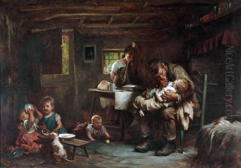 The Widower Oil Painting by Luke Fildes