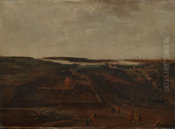 View of Kiel on the Scheldt with Antwerp beyond Oil Painting by Jacob Grimmer