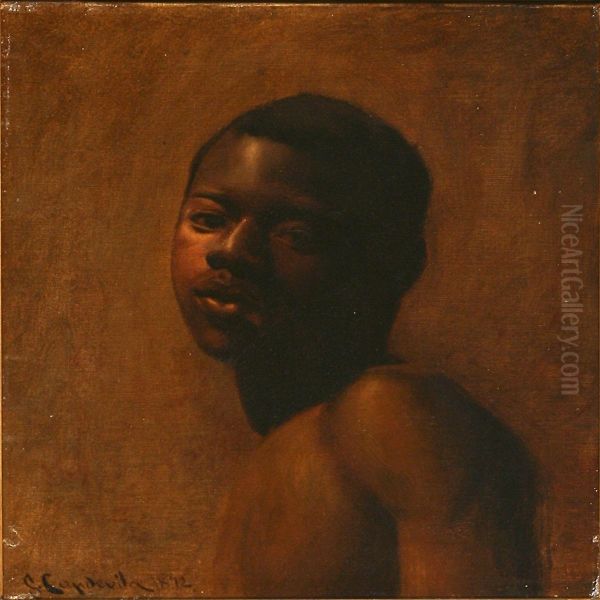 A Naked Nubier Oil Painting by Genis Capdevila Puig