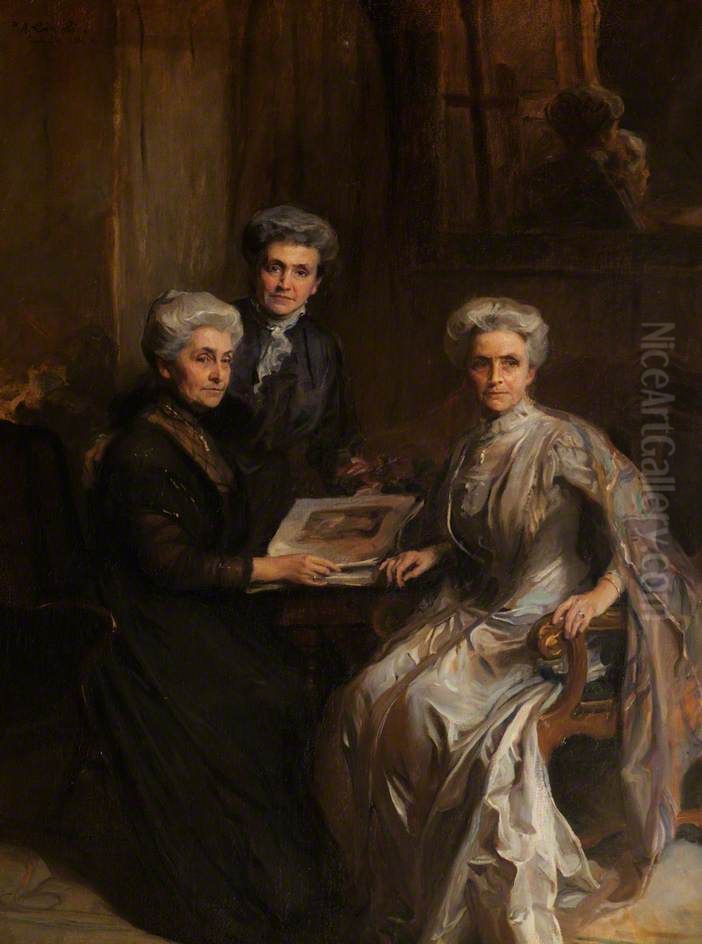 Three Graces Oil Painting by Philip de Laszlo