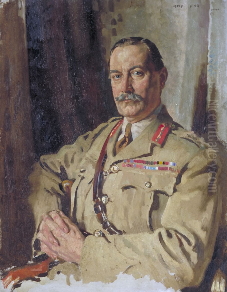 Lieutenant General Sir Travers Clarke, KCMG, CB, Quartermaster General, France, December 1917 Oil Painting by William Orpen
