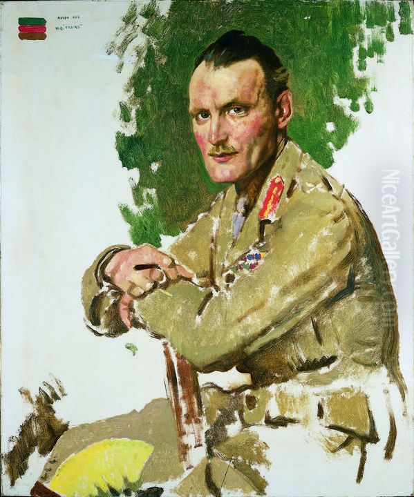 Brigadier-General H J Elles, CB, DSO Oil Painting by William Orpen