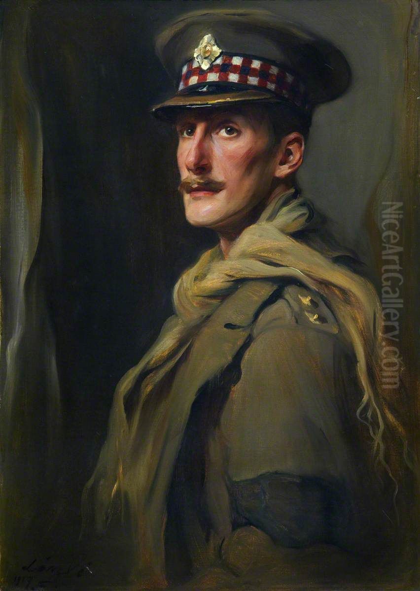 Lieutenant D. Hope, Scots Guards Oil Painting by Philip de Laszlo