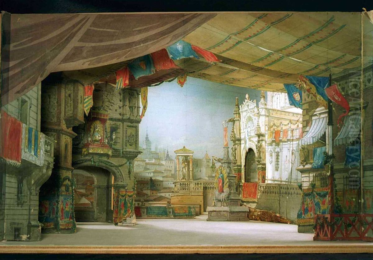 Don Carlo (Francesc Soler i Rovirosa) Oil Painting by Francesc Soler i Rovirosa