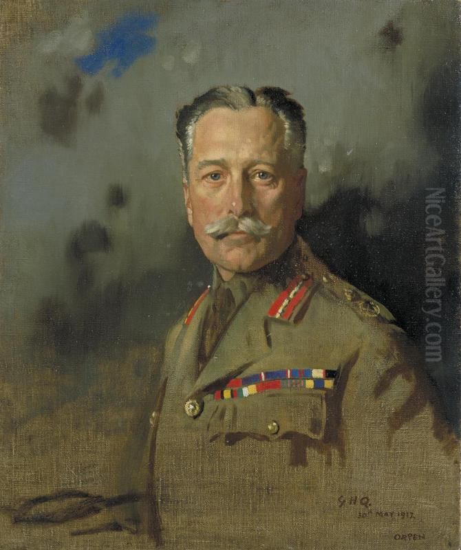 Field-Marshal Sir Douglas Haig, KT, GCB, GCVO, KCIE, Commander-in-Chief, France, From December 15th 1915 Oil Painting by William Orpen