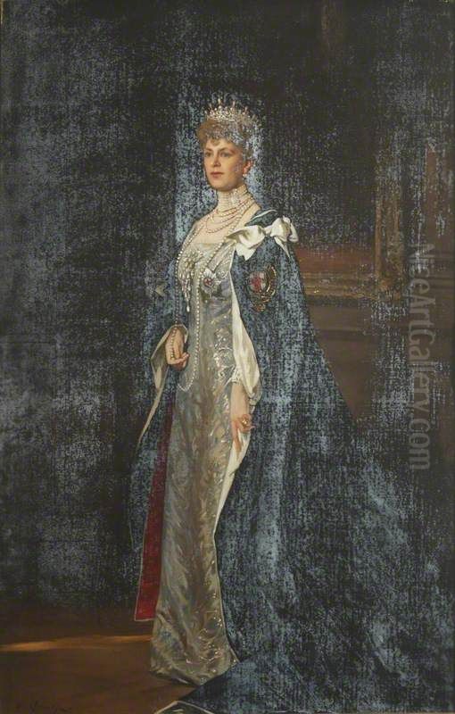 Mary (1867-1953), Queen Consort of George V Oil Painting by William Llewellyn