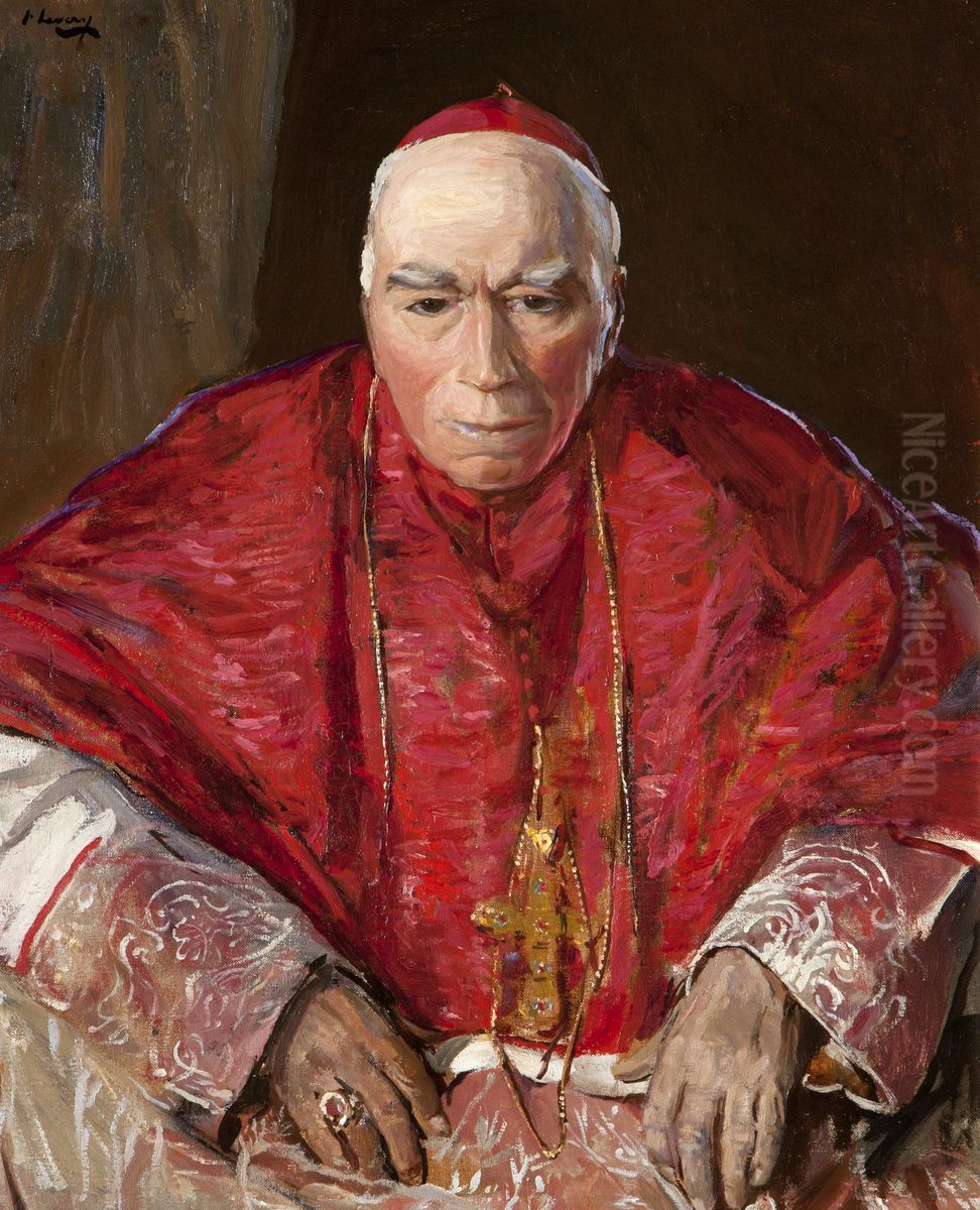 His Eminence Cardinal Logue (1840-1924) Oil Painting by John Lavery