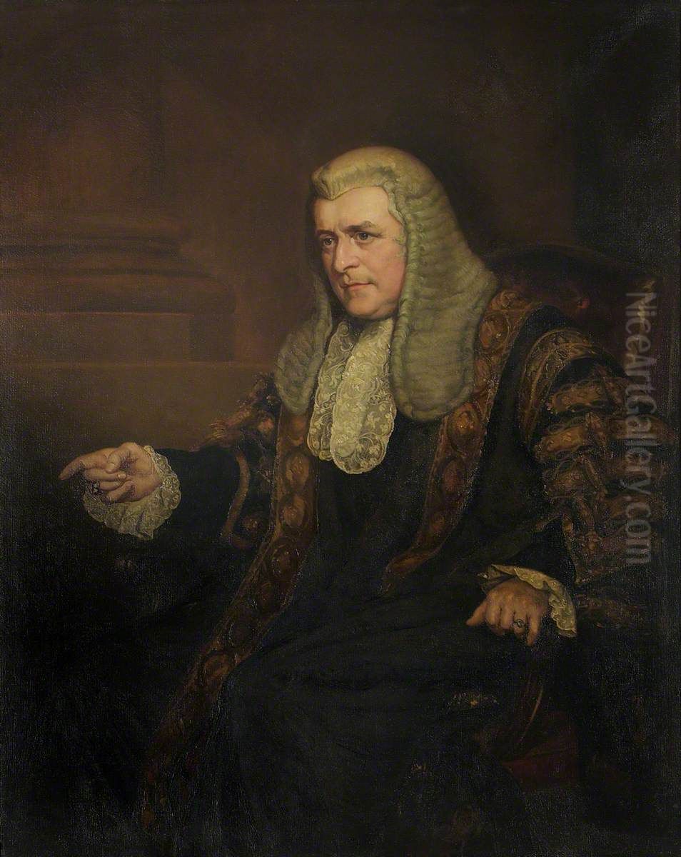 Richard Bethel, Lord Westbury (1800-1873), Scholar (1814), Fellow (1822) Oil Painting by Beatrice Ethel Lithiby