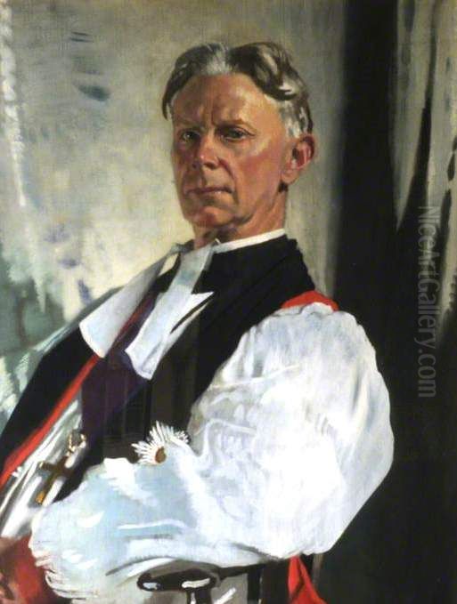Thomas Banks Strong (1861-1944), Bishop of Oxford Oil Painting by William Orpen