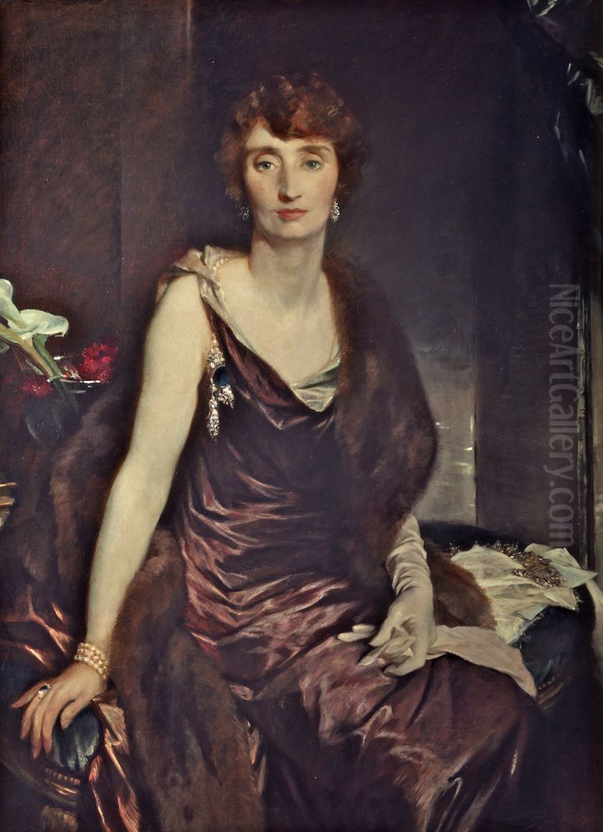 The Marchioness of Carisbrooke (1890-1956) Oil Painting by Glyn Warren Philpot