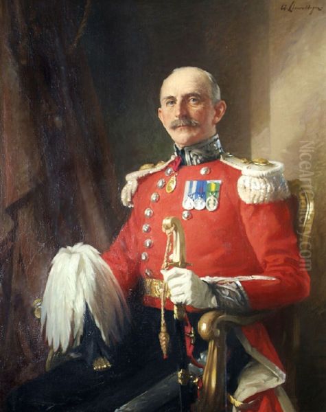 The Right Honourable Lord Ashcombe, CB, TD Oil Painting by William Llewellyn