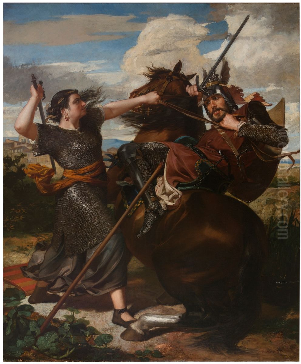 The Heroine of Peralada Oil Painting by Antoni Caba