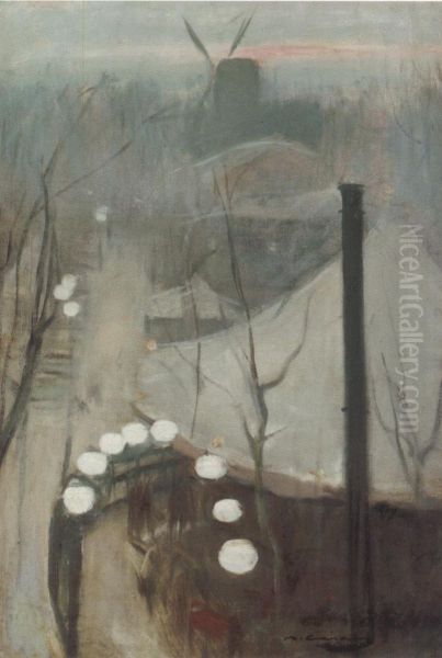 Montmartre Oil Painting by Ramon Casas