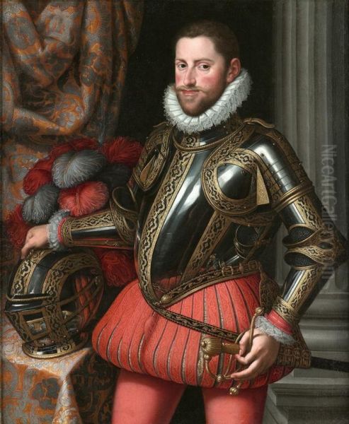 Portrait ofArchduke Ernest of Austria(1553-1595) Oil Painting by Martino Rota