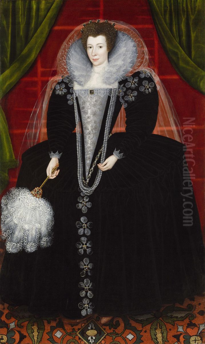 Elizabeth Howard, Lady Southwell (c.1564 - 1646) Oil Painting by Unidentified painter