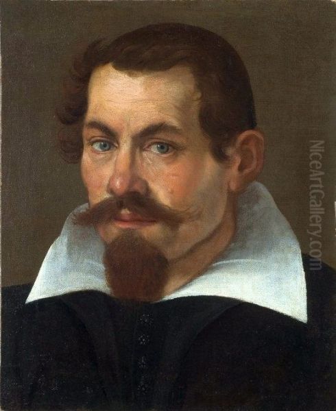 Self-portrait. Oil Painting by Agostino Carracci