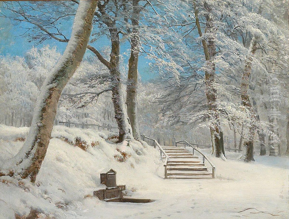 Emiliekilden. Oil Painting by Anders Andersen-Lundby