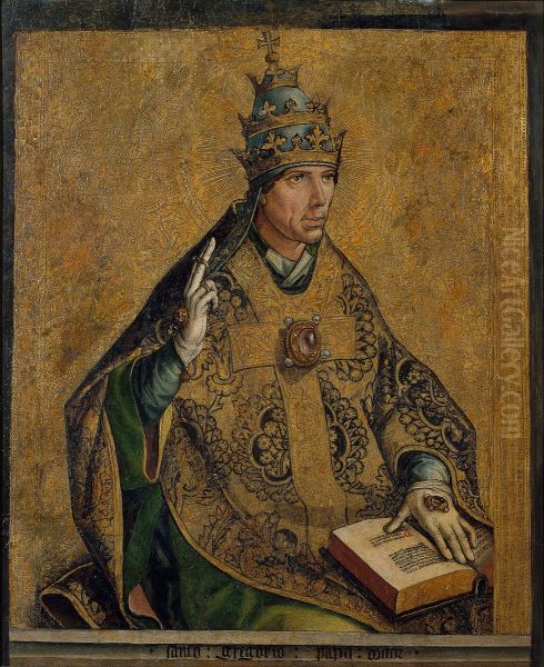 Saint Gregory the Pope Oil Painting by Pedro Berruguete