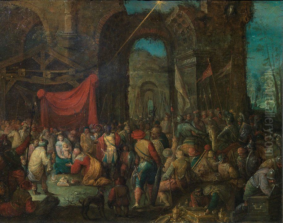 Adoration of the Magi Oil Painting by Frans Francken I