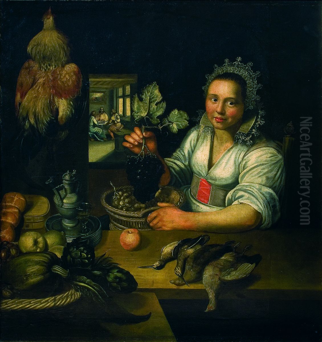 The Pilgrims at Emmaus Oil Painting by Frans Snyders