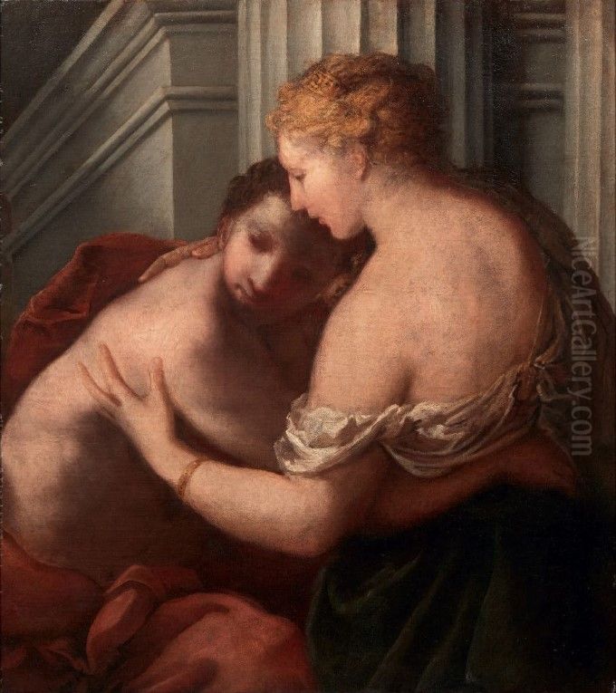 Allegory of Fortune and Prudence Oil Painting by Marco Liberi