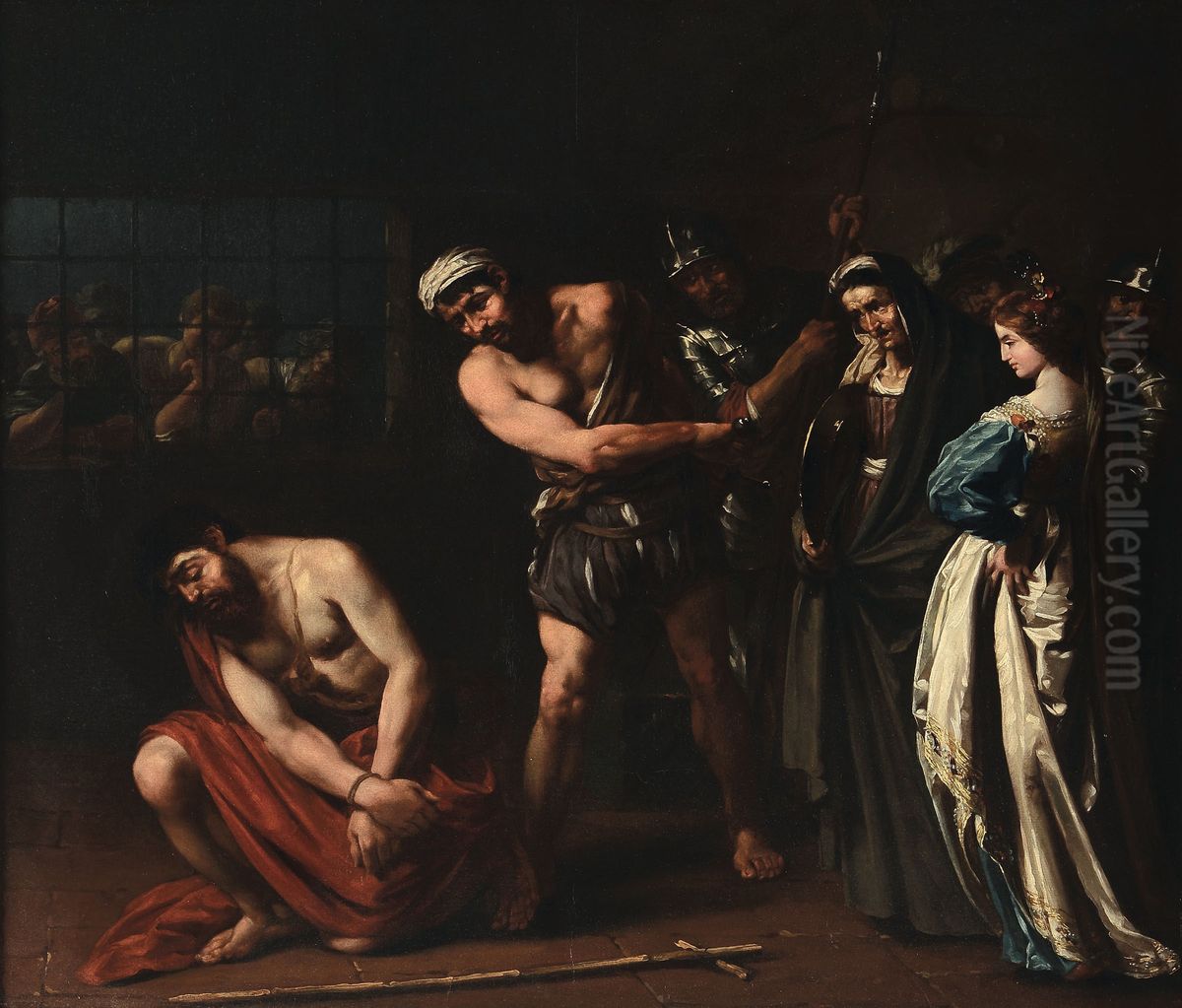 The Beheading of Saint John the Baptist Oil Painting by Gerard Douffet
