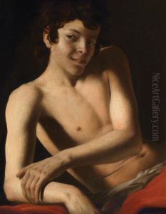 Study of a young man half-length (St. John the Baptist or Bacchus?)
