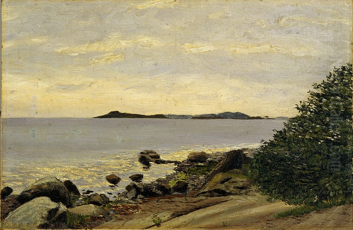 Ved Narverod i Slagen Oil Painting by Thorvald Erichsen