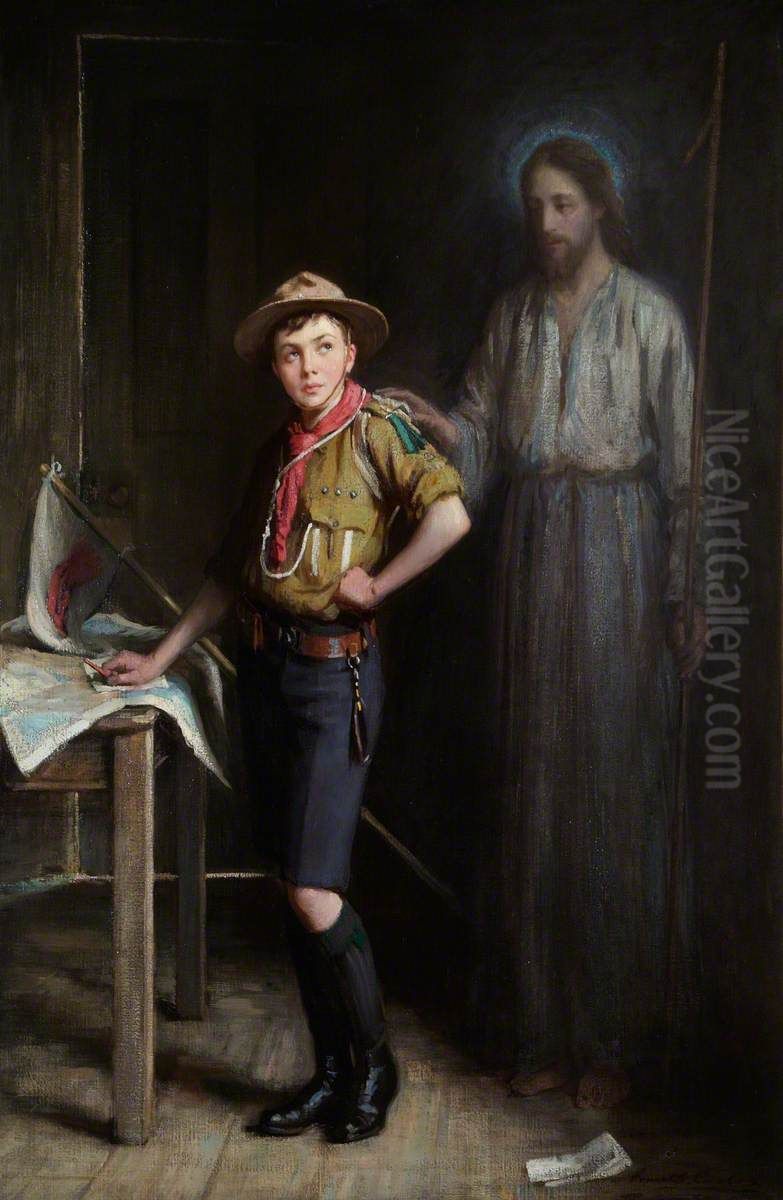 The Pathfinder Oil Painting by Ernest Stafford Carlos