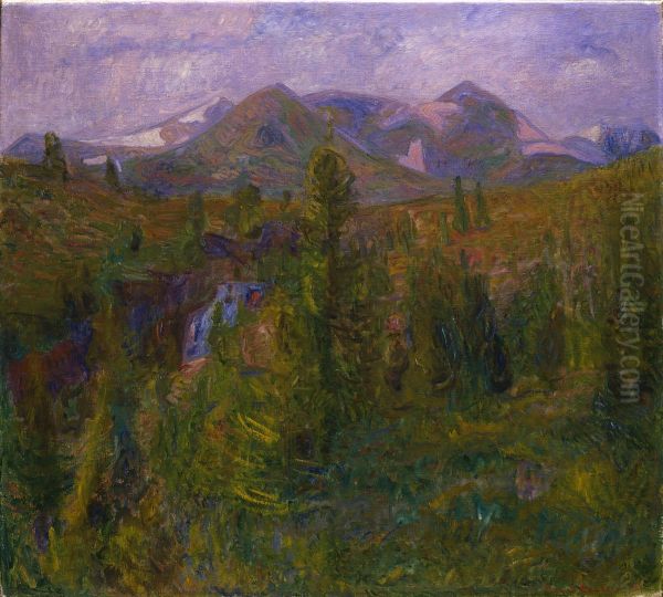 Smiubeljen, Rondane Oil Painting by Thorvald Erichsen
